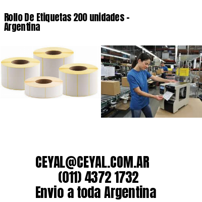 Rollo De Etiquetas 200 unidades – Argentina