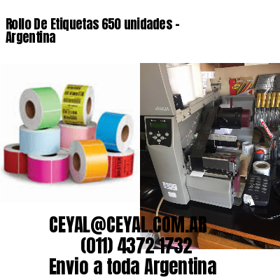 Rollo De Etiquetas 650 unidades – Argentina