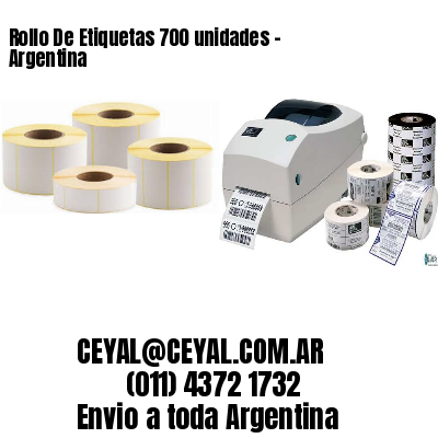 Rollo De Etiquetas 700 unidades – Argentina