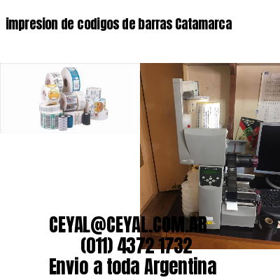 impresion de codigos de barras Catamarca