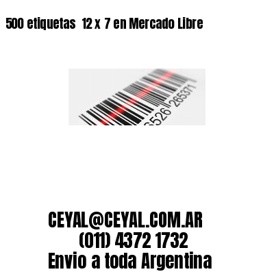 500 etiquetas  12 x 7 en Mercado Libre