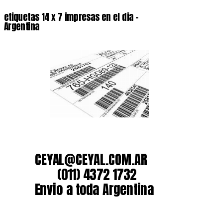 etiquetas 14 x 7 impresas en el dia – Argentina