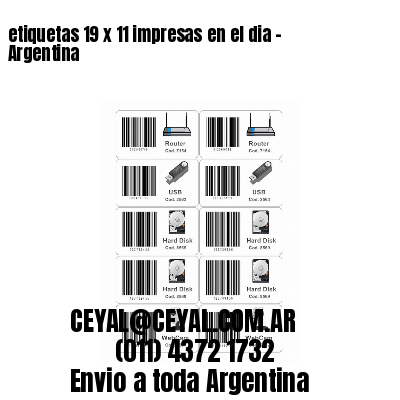 etiquetas 19 x 11 impresas en el dia – Argentina