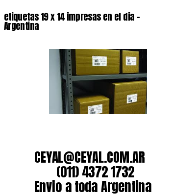 etiquetas 19 x 14 impresas en el dia – Argentina