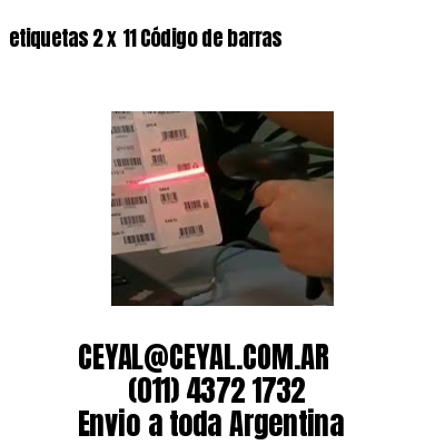 etiquetas 2 x 11 Código de barras