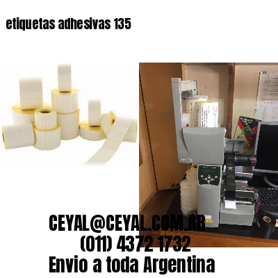 etiquetas adhesivas 135