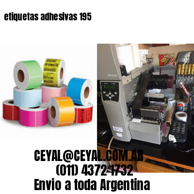 etiquetas adhesivas 195