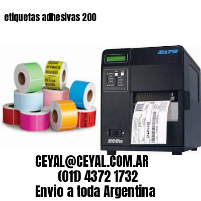 etiquetas adhesivas 200