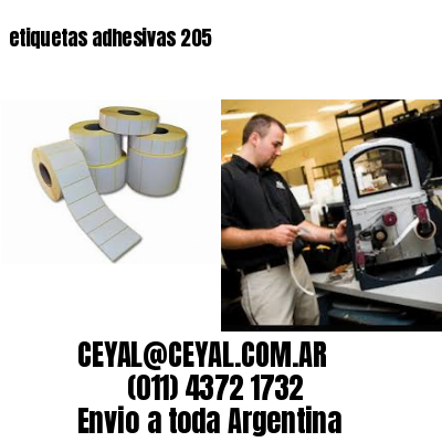 etiquetas adhesivas 205
