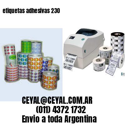 etiquetas adhesivas 230