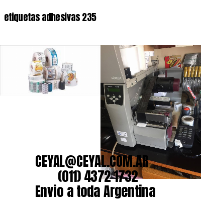 etiquetas adhesivas 235