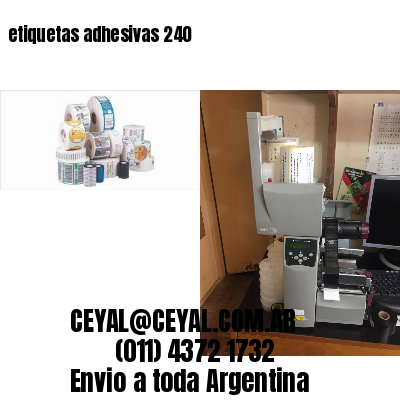 etiquetas adhesivas 240