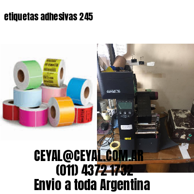 etiquetas adhesivas 245