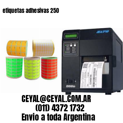 etiquetas adhesivas 250