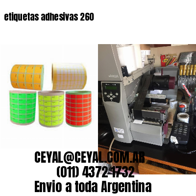 etiquetas adhesivas 260