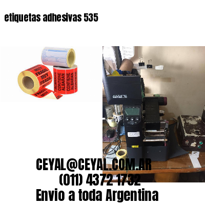 etiquetas adhesivas 535