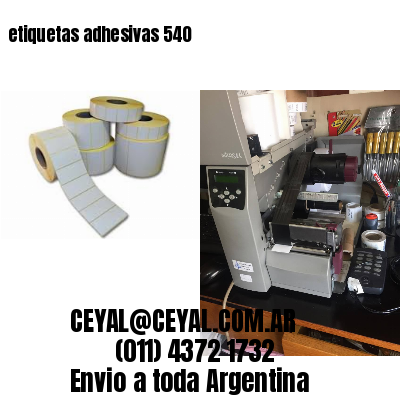etiquetas adhesivas 540