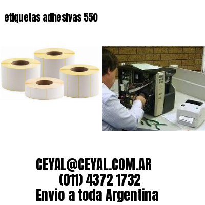 etiquetas adhesivas 550