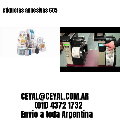 etiquetas adhesivas 605
