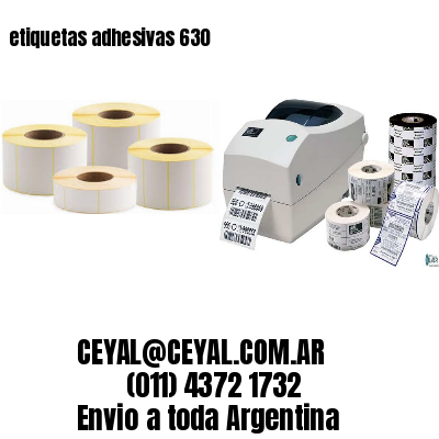 etiquetas adhesivas 630
