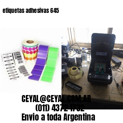 etiquetas adhesivas 645