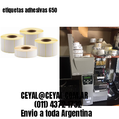 etiquetas adhesivas 650