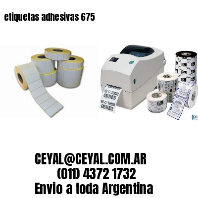 etiquetas adhesivas 675