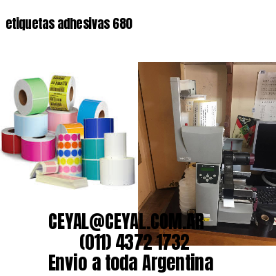 etiquetas adhesivas 680