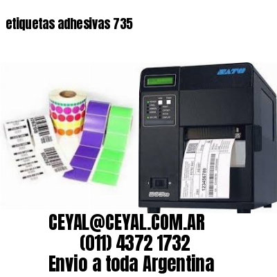 etiquetas adhesivas 735