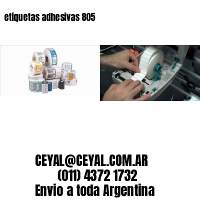 etiquetas adhesivas 805