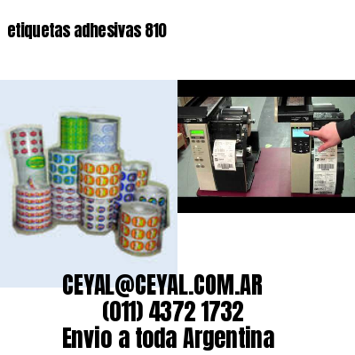 etiquetas adhesivas 810