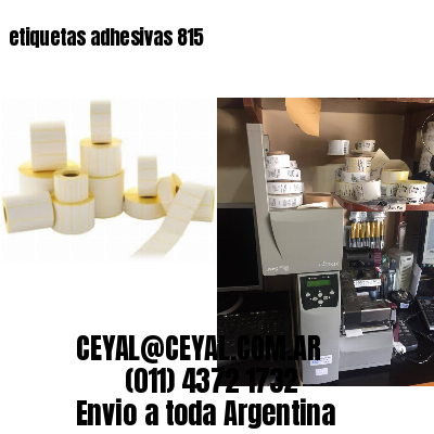 etiquetas adhesivas 815