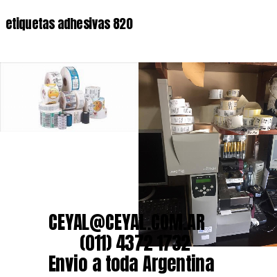 etiquetas adhesivas 820
