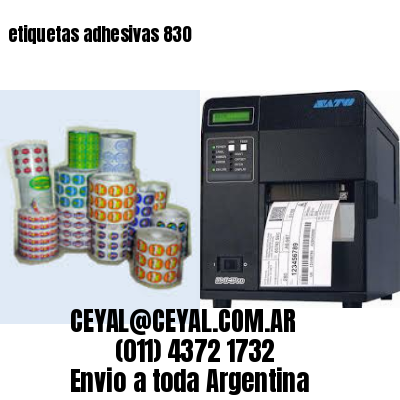 etiquetas adhesivas 830