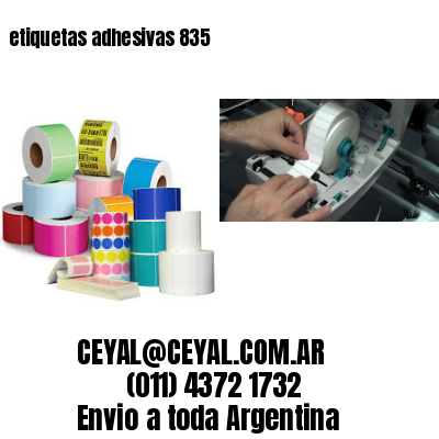 etiquetas adhesivas 835