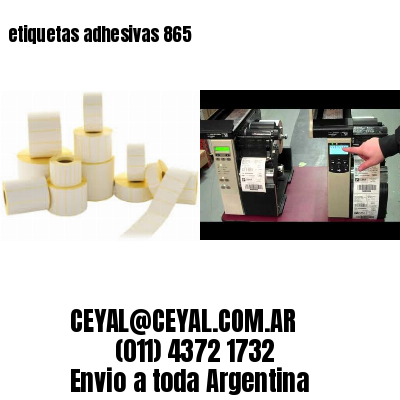 etiquetas adhesivas 865