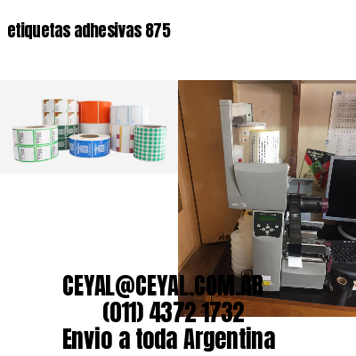 etiquetas adhesivas 875