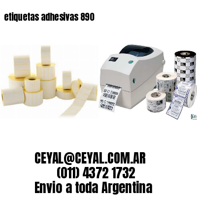 etiquetas adhesivas 890