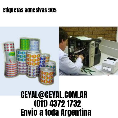 etiquetas adhesivas 905