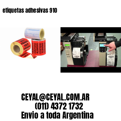 etiquetas adhesivas 910