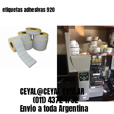 etiquetas adhesivas 920