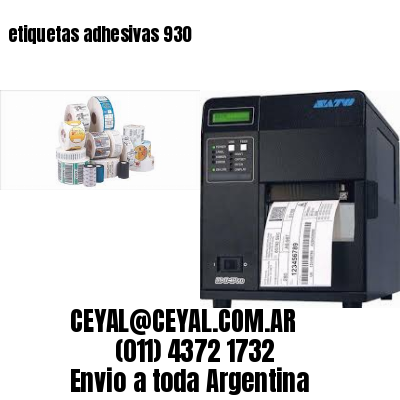 etiquetas adhesivas 930