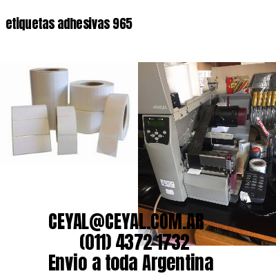 etiquetas adhesivas 965