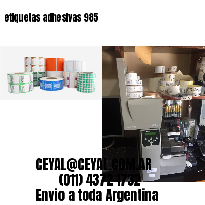 etiquetas adhesivas 985