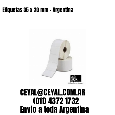 Etiquetas 35 x 20 mm - Argentina