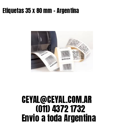 Etiquetas 35 x 80 mm – Argentina