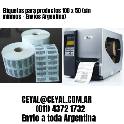 Etiquetas para productos 100 x 50 (sin minmos – Envíos Argentina)