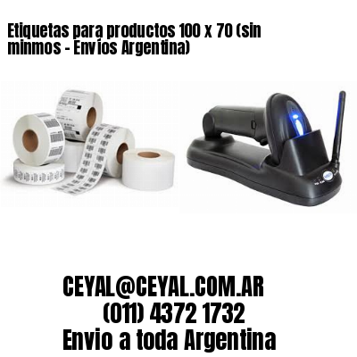 Etiquetas para productos 100 x 70 (sin minmos – Envíos Argentina)