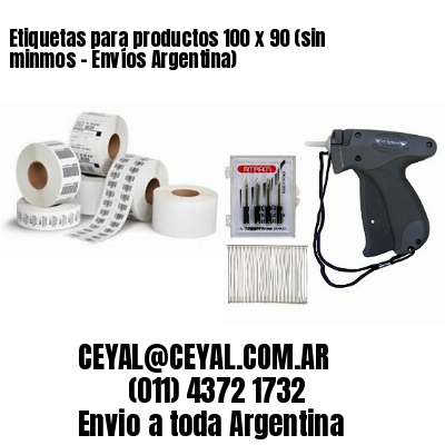 Etiquetas para productos 100 x 90 (sin minmos - Envíos Argentina)
