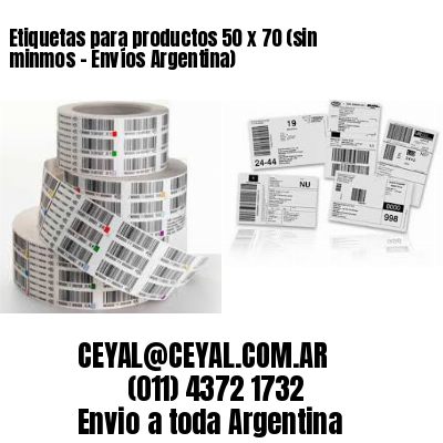 Etiquetas para productos 50 x 70 (sin minmos - Envíos Argentina)